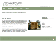 Tablet Screenshot of gardenshedschorley.com